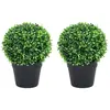 Image de vidaXL Buis Artificiels Boule - 32 cm