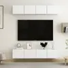 Image de vidaXL Meubles TV 4 pcs - Blanc