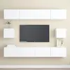 Image de vidaXL Meubles TV 6 pcs Blanc