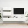 Image de VidaXL Ensemble 4 pcs - Blanc