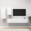 Image de vidaXL Ensemble Meubles TV 4 pcs - Blanc