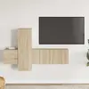 Image de vidaXL Ensemble Meubles TV 3pcs Chêne Sonoma
