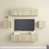 Image de vidaXL Ensemble Meubles TV 6 pcs - Chêne sonoma