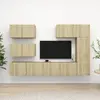 Image de vidaXL Ensemble 6 pcs Chêne sonoma