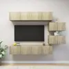 Image de VidaXL Ensemble de Meubles TV Chêne