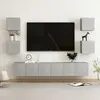 Image de vidaXL Ensemble TV 7 pcs Gris béton