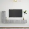 Image de vidaXL Ensemble de meubles TV 3 pcs Gris Béton