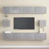 Image de vidaXL Ensemble de meubles TV Gris Béton