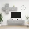 Image de vidaXL Ensemble de meuble TV - Gris béton