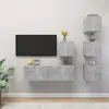 Image de vidaXL Ensemble Meuble TV 5 Pièces - Gris Béton
