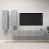 Image de vidaXL Meubles TV Gris béton 4 pcs