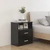 Image de vidaXL Tables de Chevet 2 pcs - Noir