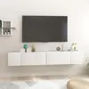 Image de vidaXL Meubles TV suspendus Blanc