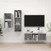Image de vidaXL Ensemble de meuble TV - Gris béton