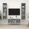 Image de vidaXL Ensemble TV Gris béton