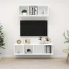 Image de vidaXL Ensemble de meuble TV 2 pcs - Blanc