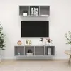 Image de vidaXL Ensemble de meuble TV 2 pcs - Gris béton