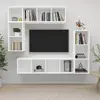 Image de vidaXL Ensemble de meubles TV 4 pcs - Blanc