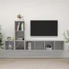 Image de VIDAXL Ensemble de meuble TV 3 pcs Gris béton