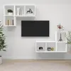 Image de vidaXL Meubles TV muraux 4 pcs - Blanc Bois d'ingénierie