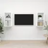 Image de VidaXL Meubles TV muraux blanc 2 pcs