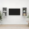 Image de vidaXL Meubles TV muraux 2 pcs - Gris béton