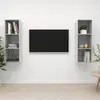 Image de vidaXL Meubles TV muraux gris béton