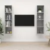 Image de vidaXL Meubles TV Muraux Gris Béton