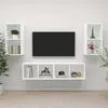 Image de VIDAXL Meubles TV muraux 4 pcs Blanc