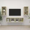 Image de vidaXL Meubles TV muraux 4 pcs