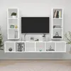 Image de vidaXL Meubles TV muraux 4 pcs - Blanc