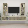 Image de vidaXL Meubles TV Muraux 4 pcs - Chêne Sonoma