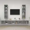 Image de vidaXL Meubles TV muraux 4 pcs - Gris béton