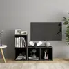 Image de vidaXL Meubles TV 2pcs Gris Brillant