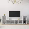 Image de vidaXL Meubles TV 4 pcs - Blanc