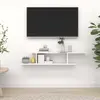 Image de vidaXL Étagère TV Murale - Blanc
