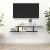Image de vidaXL Étagère TV murale - Noir