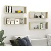 Image de vidaXL Étagères Cube Murales Chêne Sonoma 4 pcs