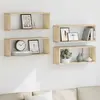 Image de vidaXL Étagères cube 4 pcs chêne sonoma