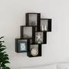 Image de VIDAXL Étagère murale cube - Noir