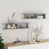 Image de vidaXL Étagère murale bois d'ingénierie - Gris béton