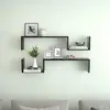 Image de vidaXL Étagères murales 2 pcs noir