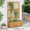 Image de vidaXL Jardinière Treillis 85x38x150 cm