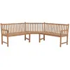 Image de VidaXL Banc d'angle de jardin 185x185cm Bois de teck