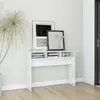 Image de vidaXL Table console blanc brillant