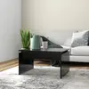 Image de vidaXL Table basse noir - 68x50x38 cm