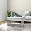 Image de VIDAXL Table basse blanc brillant