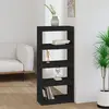 Image de VidaXL Bibliothèque/Séparateur de pièce noir