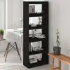 Image de VidaXL Bibliothèque/Séparateur Noir 60x30x167.5cm