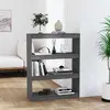 Image de vidaXL Bibliothèque/Séparateur Gris Pin